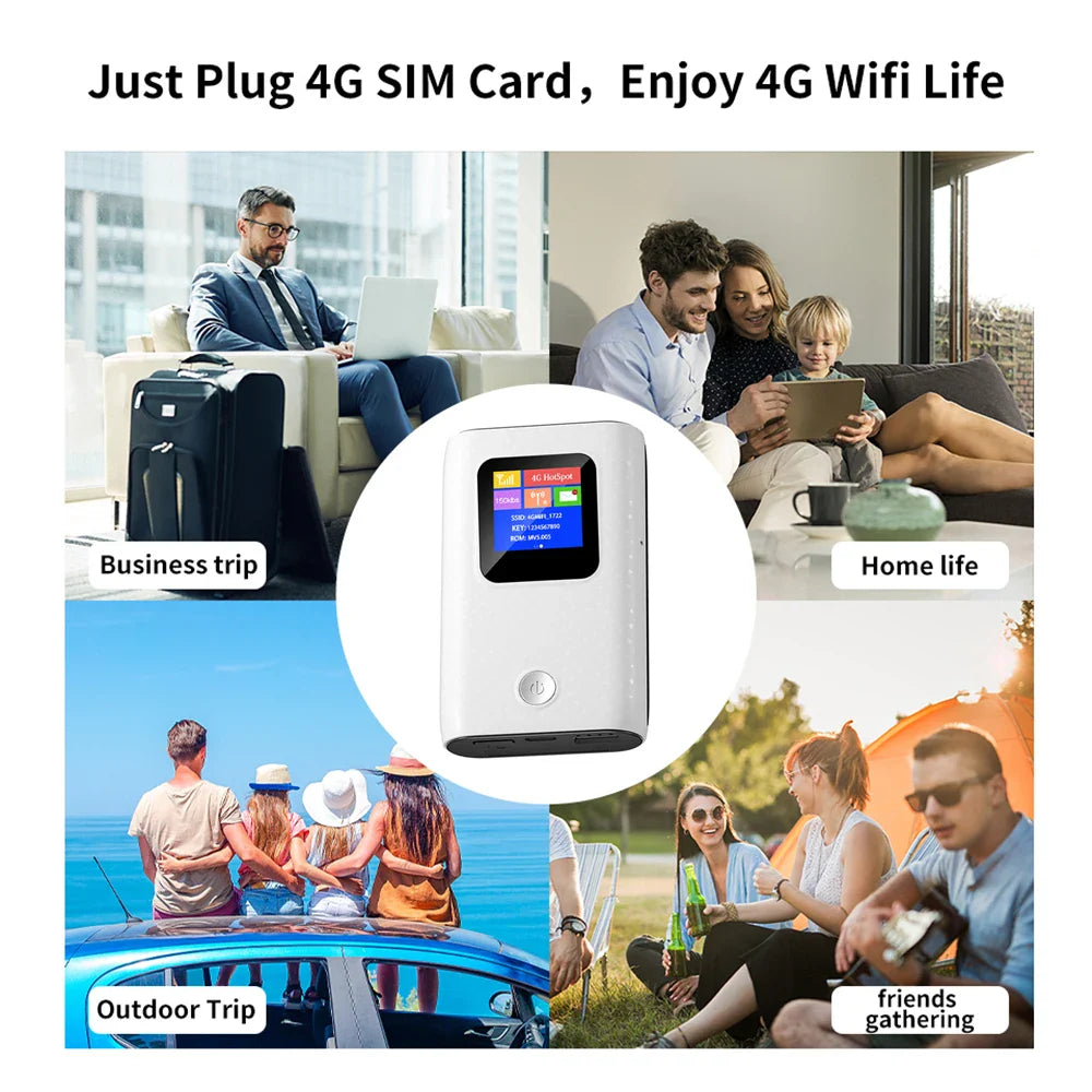 MF905C Asia 4G LTE WIFI Router Portable 6000mAh Charger Wireless Hotspot 150Mbps Pocket Mobile Modem
