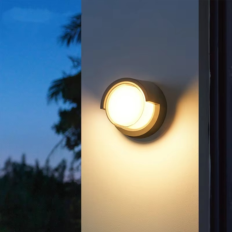 Elegant outdoor wall lamp with motion sensor