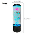 Simulated Led Colorful Large Bubble Fish Light Aquarium Tank Usb Night Light for Home Desk Bedroom Living Room