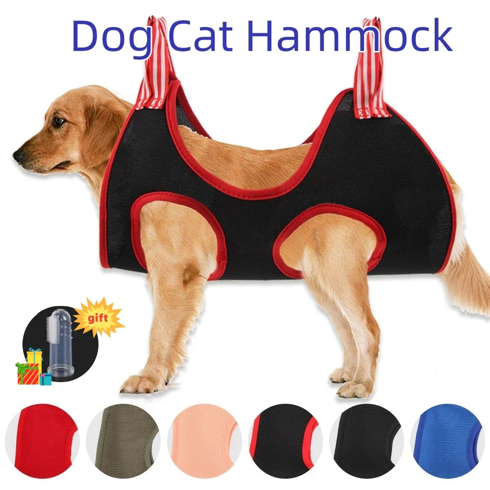 GroomiRest Care Hammock for Dogs & Cats | Scratch Protection for Bathing and Nail Clipping | Breathable & Sturdy | incl. 2 Hooks