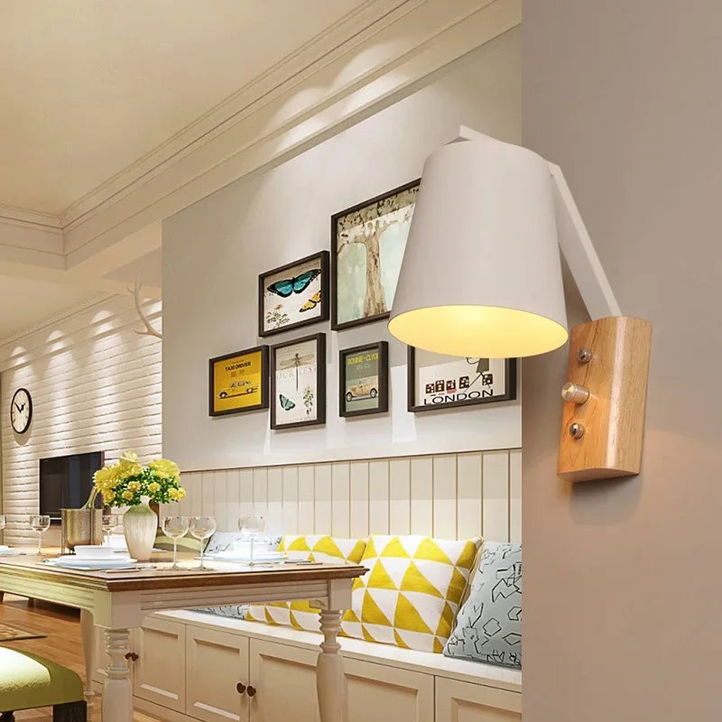 WoodGlow Light – LED Wall Lamp for Bedroom