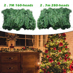 EverPine Christmas Garland | 2.7 m Artificial Fir Garland | Dense PVC Fir Branches | Christmas Decoration for Staircase, Fireplace & Windows