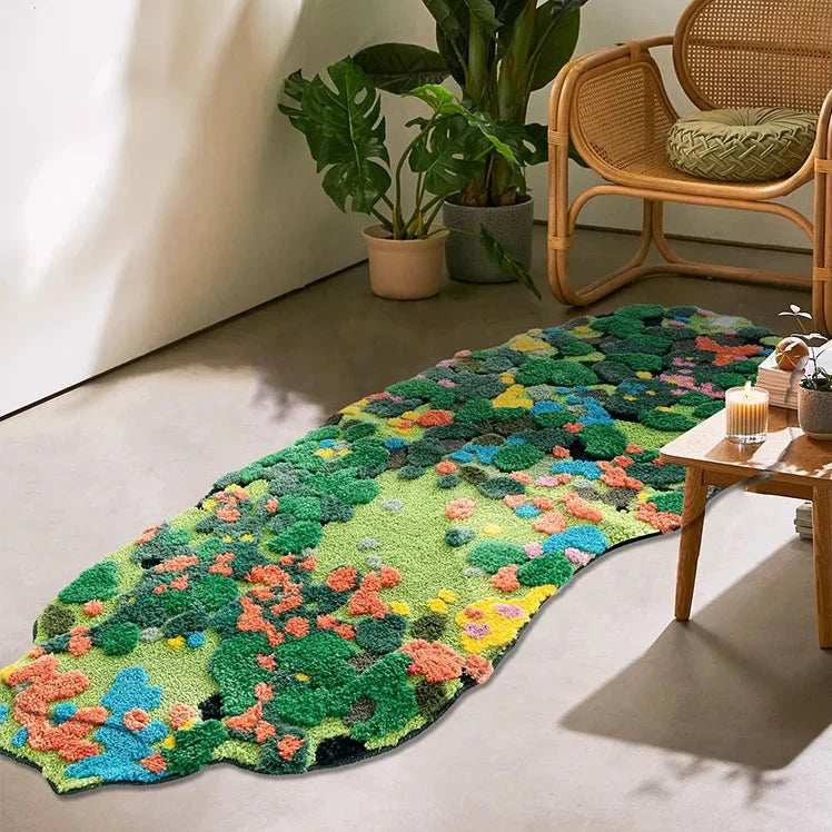 Moss Tufting Bathroom Mat