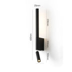 Modern LED wall lamp for bedroom, adjustable wall light in hotel style