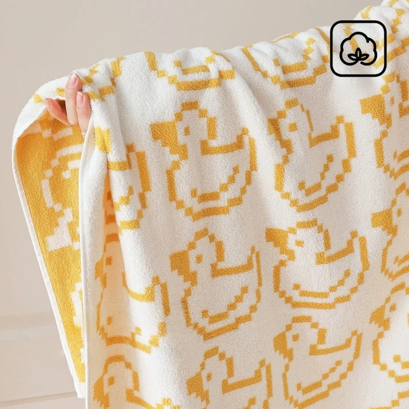 Reversible Animal Print Cotton Towel