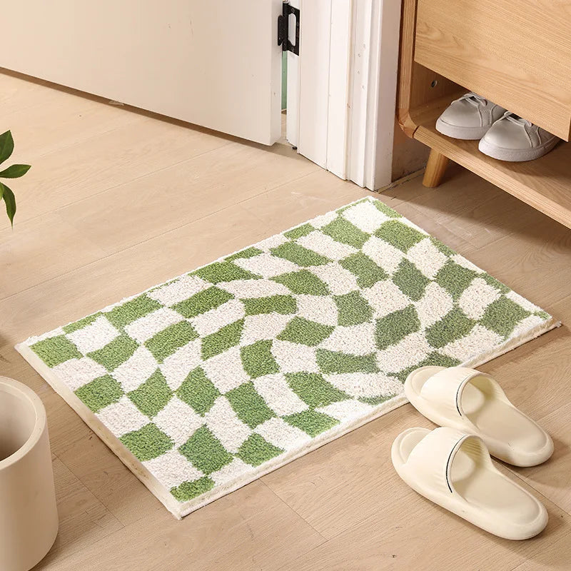 Checkerboard Bathroom Mat