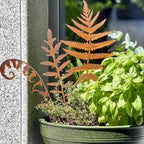FERROBLATT Rust decoration leaf sculpture | Metal garden stake for outdoors & indoors | Weatherproof & stylish | Autumn decoration for garden & home