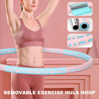 Detachable Stainless Steel Weighted Fitness Hoop for Full Body Exercise