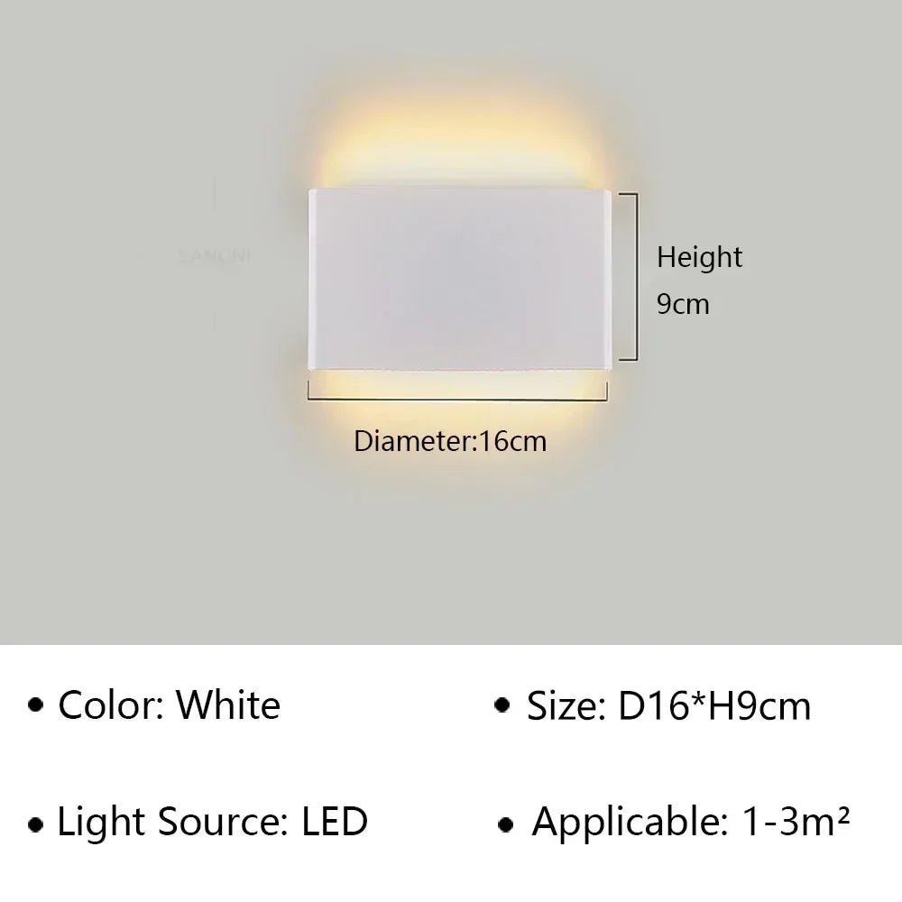 LumiEra Modern LED Wall Lamp | Stylish Design | Warm White Light for Bedroom, Hallway & Bathroom
