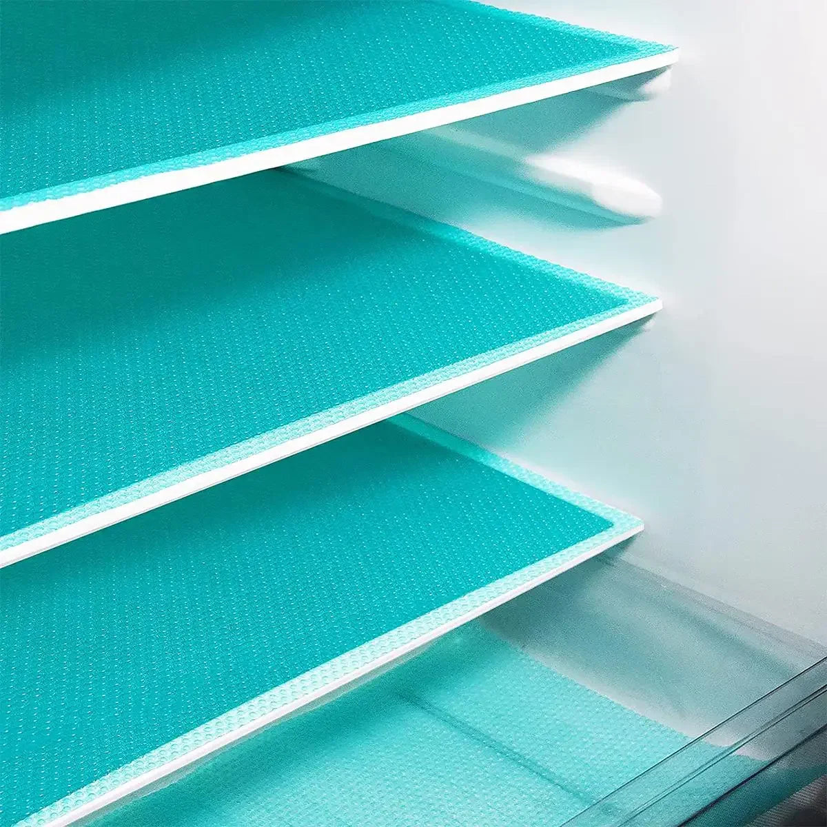 FridgeGuard 4-piece set fridge mats | EVA material | Washable, mold resistant & anti-oil | For fridge, drawers & shelves
