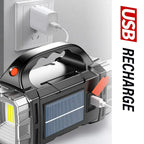 Solar Power Bank with Flashlight – All-in-One Emergency Power