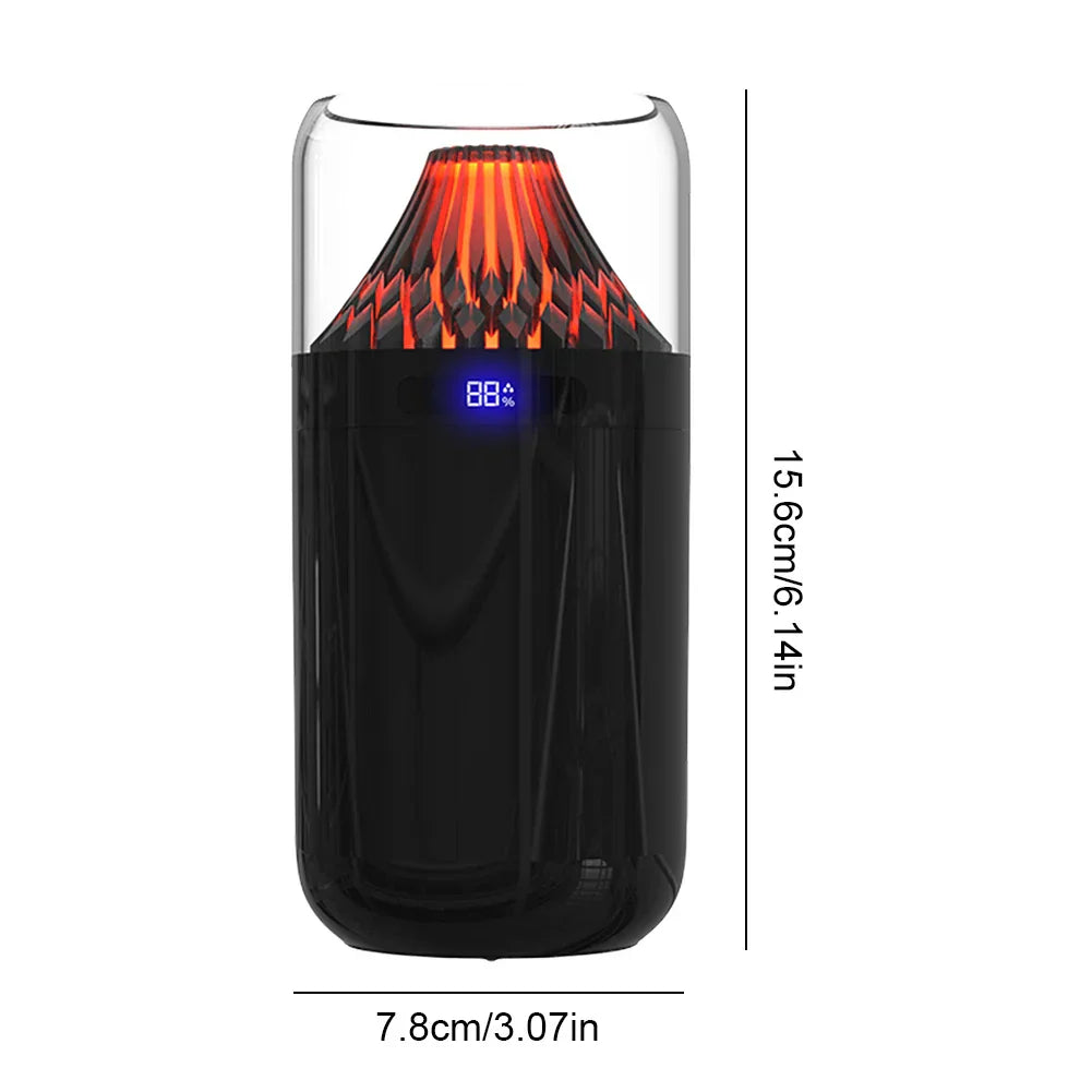 Volcano Flame LED Aromatherapy Essential Oil Mist Diffuser