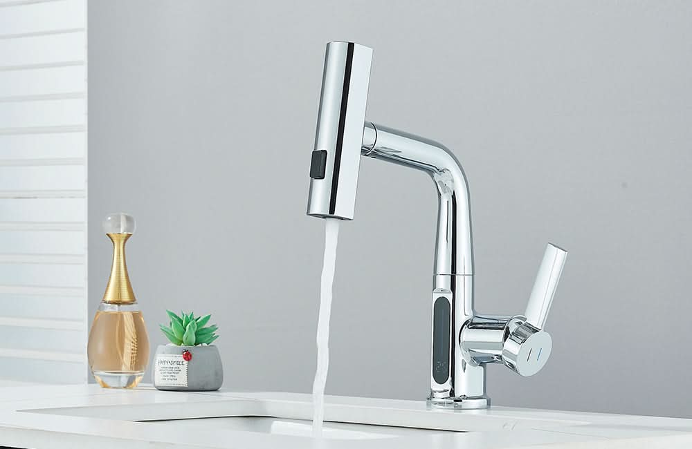 LUXOR - Modern digital washbasin tap