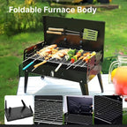 Folding Steel Grill for Mobile BBQ & Spontaneous Grilling Fun