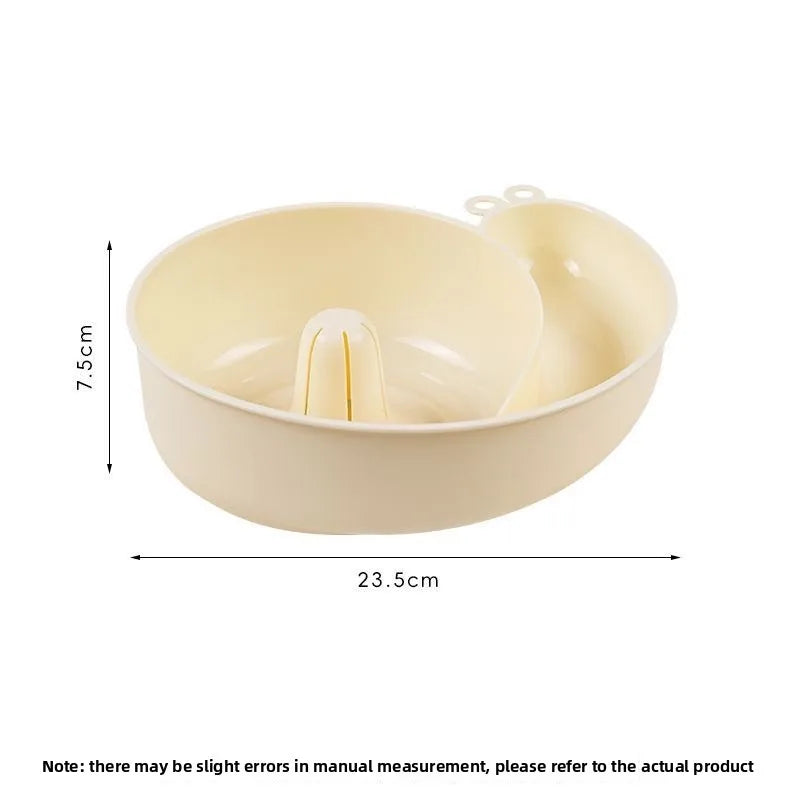 Spiral Flow Fruit Vegetable Cleaning Drainer Bowl