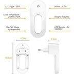 Twilight Sensor Energy Saving Socket Wall Night Light