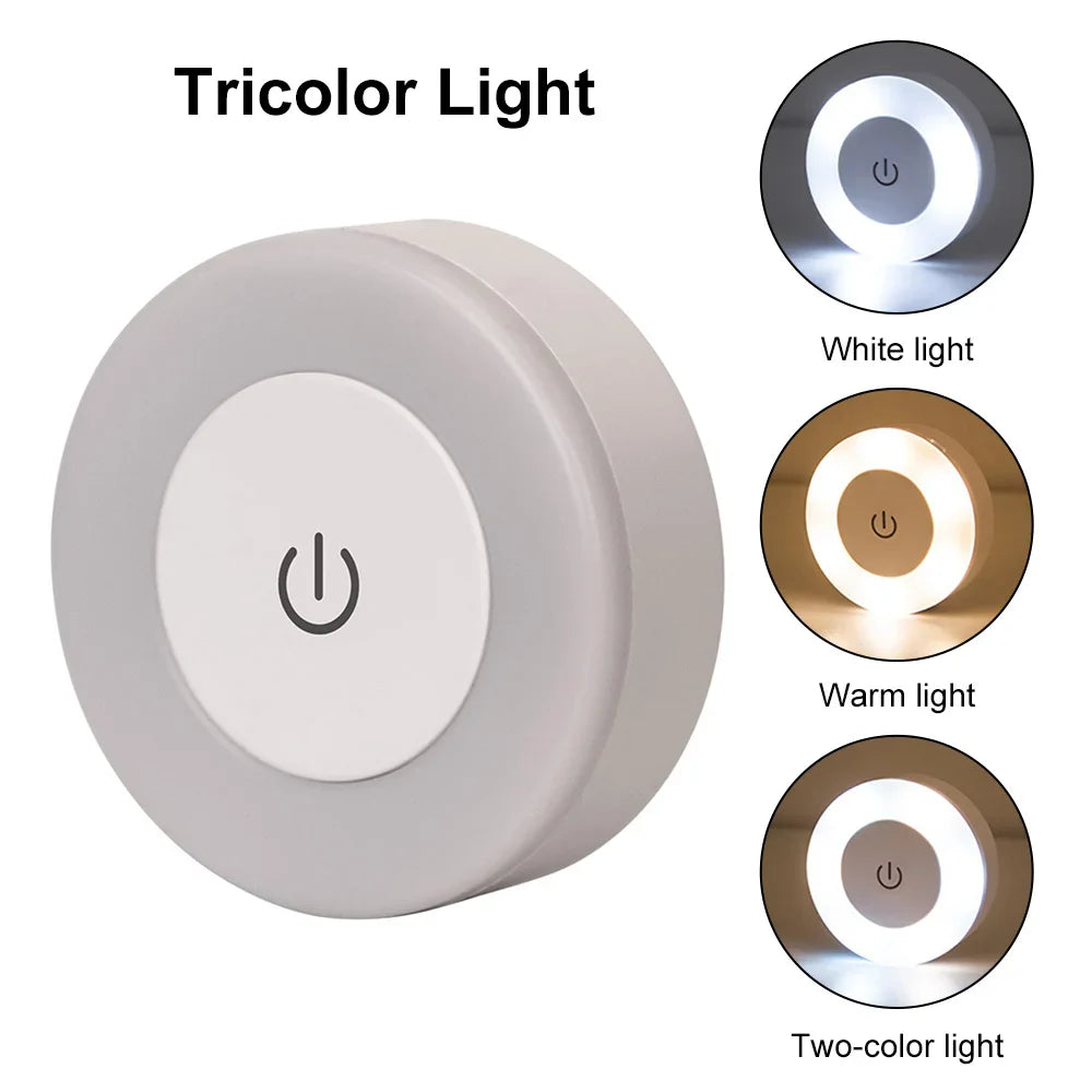 LUMORA Touch LED Night Light | USB Rechargeable | Magnetic & Stepless Dimmable | Warm & Cold Light