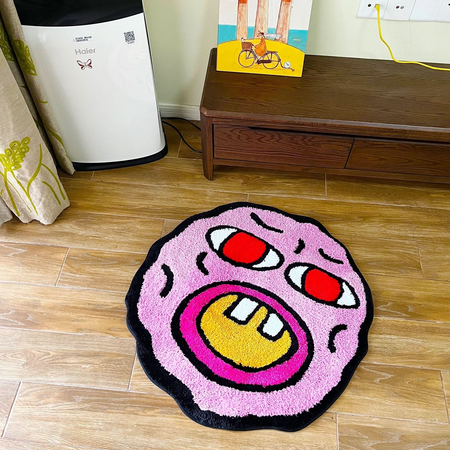 Soft Plush Carpet with Fun Playful Design