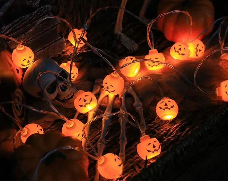 Halloween LED Pumpkin & Skull String Lights