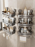 AquaGrip – Luxury Suction Cup Bath Shelf without Drilling