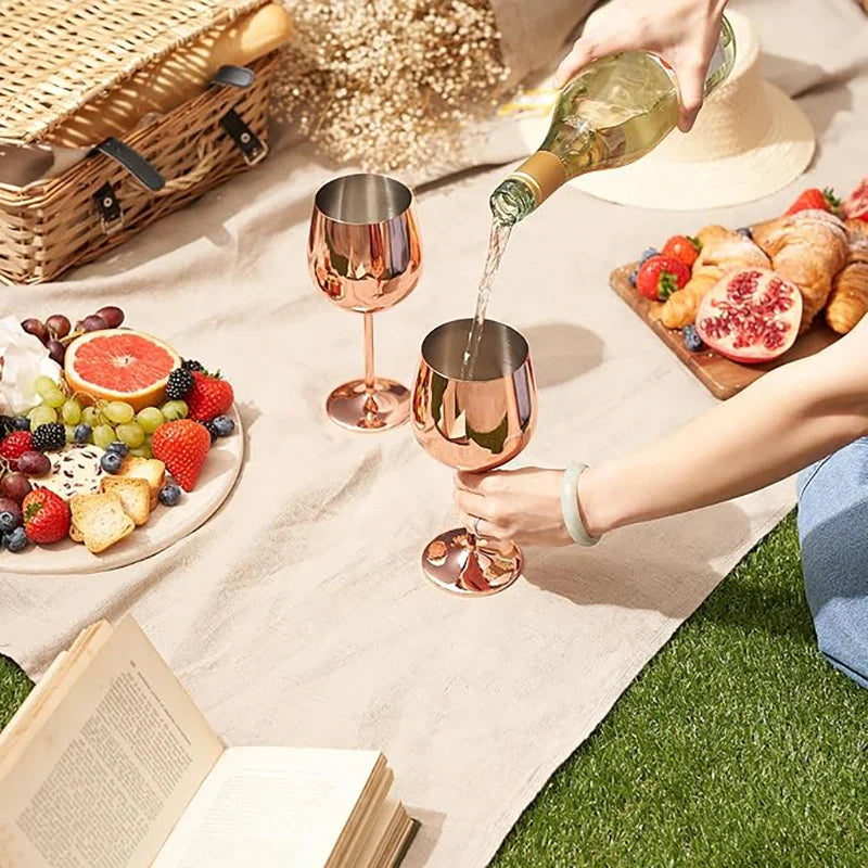 Stainless Steel Glasses (Set of 6)
