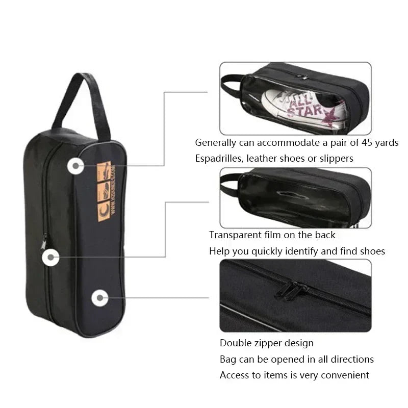 Breathable Shoe Bag TraveloStep | Waterproof & Compact | For Travel & Storage | Oxford Fabric
