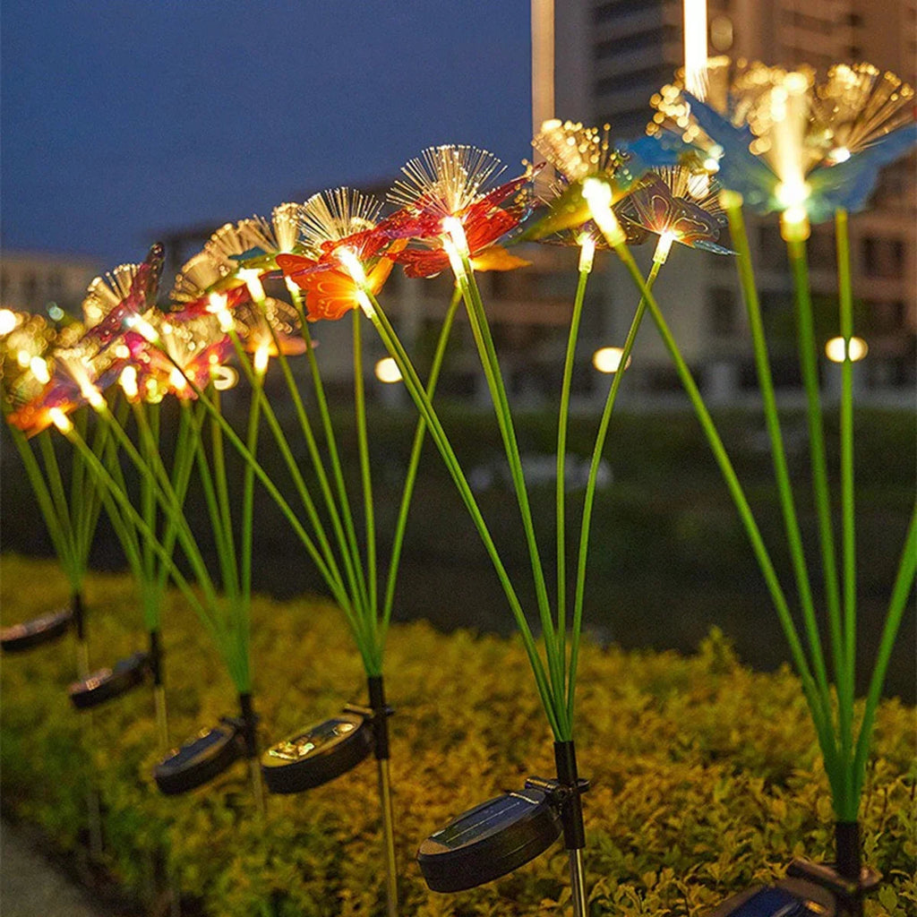 SolaraGlow Butterfly Light | Solar Powered & Color Changing | Weatherproof | 72 cm Height