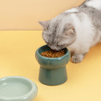Luna Ceramic Elevated Cat Bowls