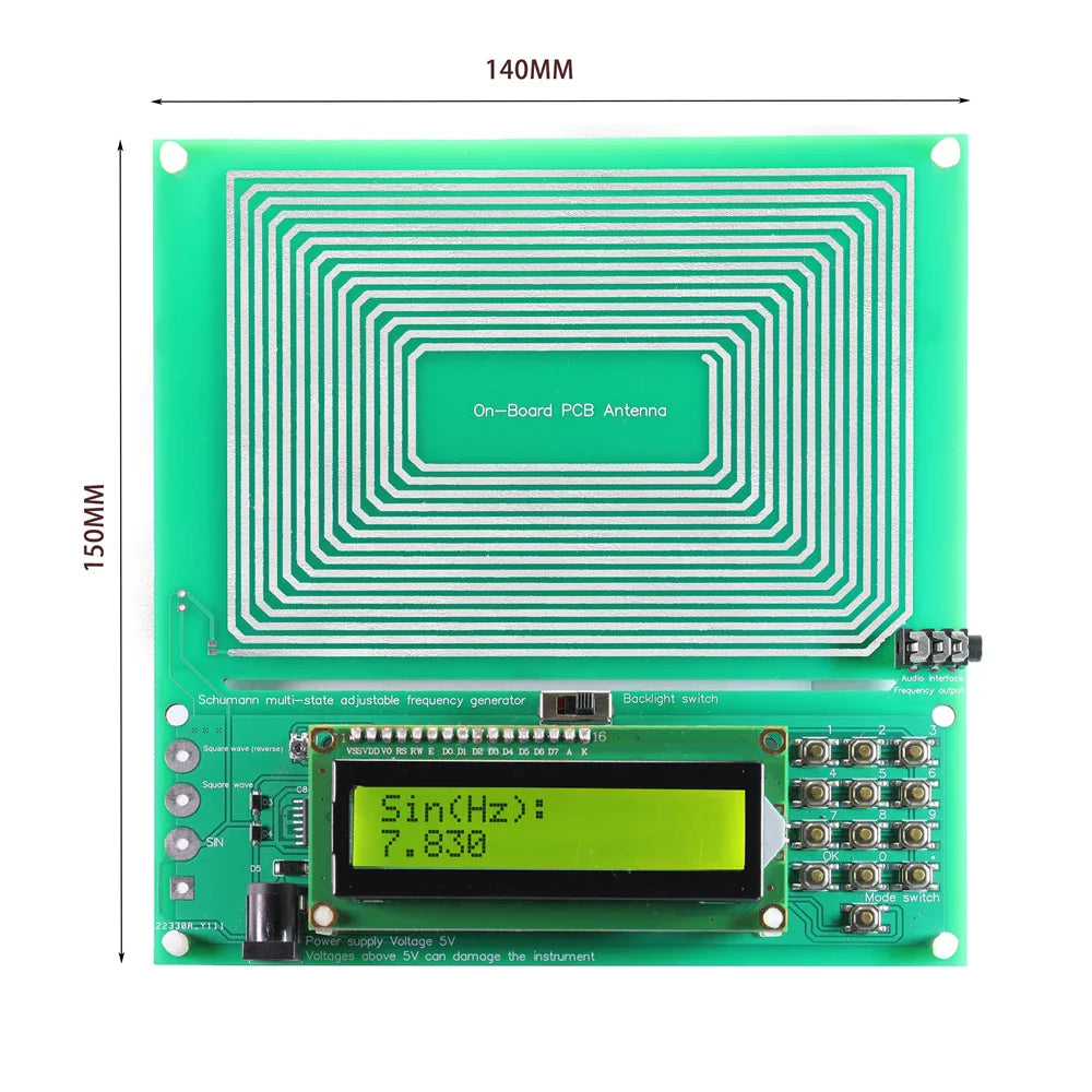Schumann resonance frequency wave generator