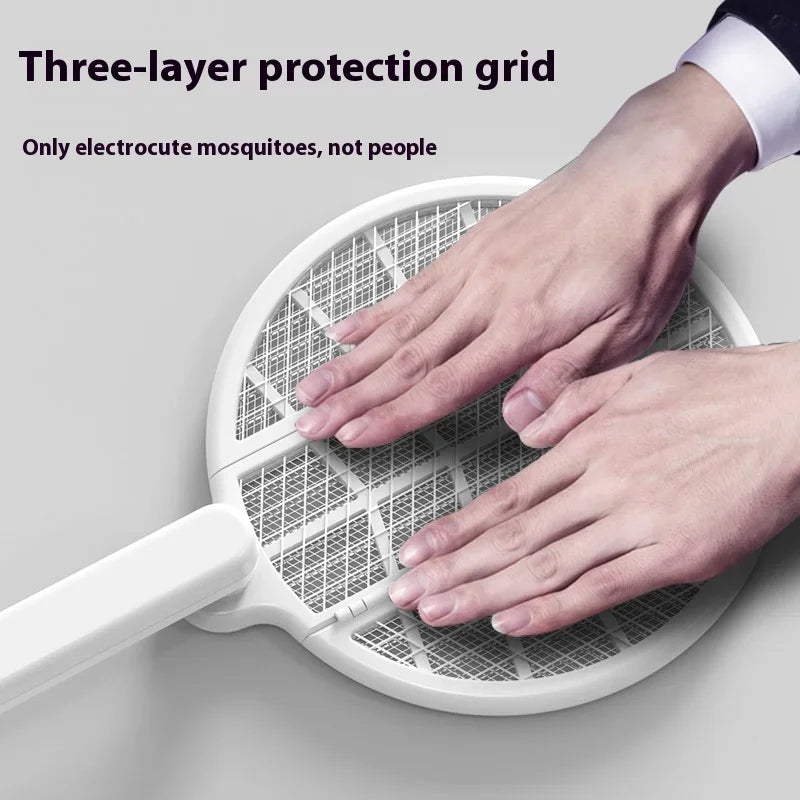 Foldable Automatic Lamp Mosquito Zapper Racket