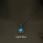 Mystic Moon Glow Lotus Necklace