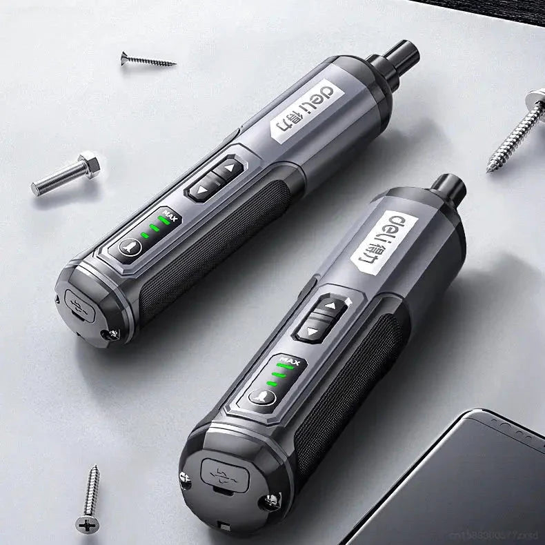 Mini Cordless Rechargeable Electrical Screwdriver Drill Tool Set with Drill Bits