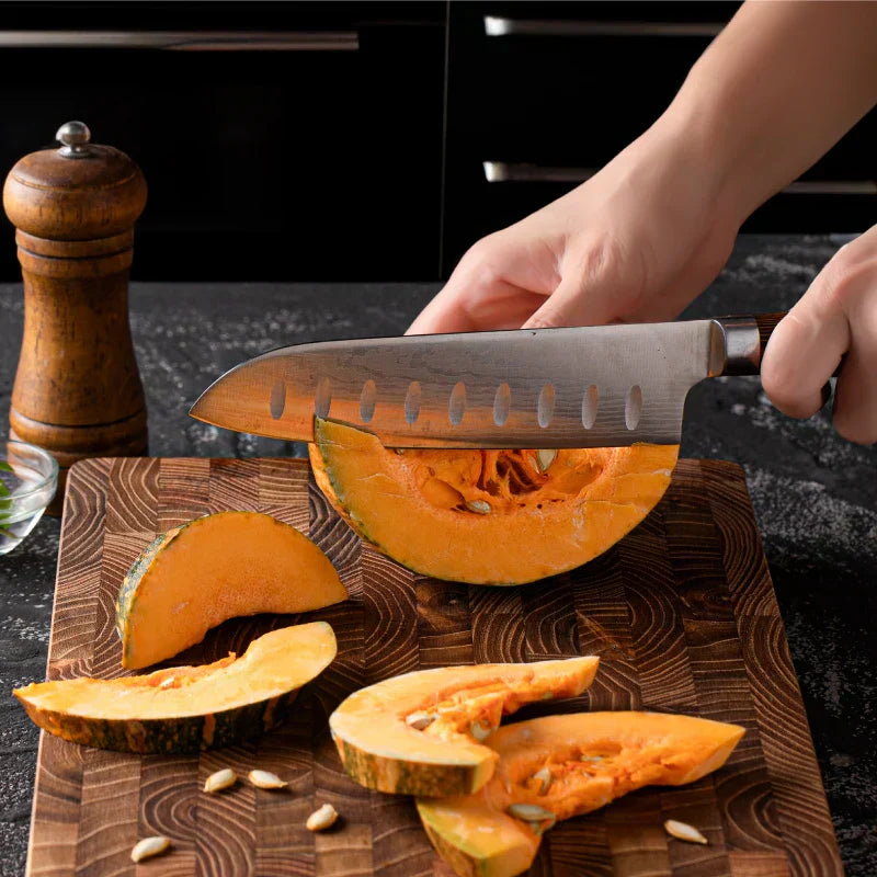 Cutting board made of wood – High-quality cutting board made of end grain wood for professional and amateur cooks