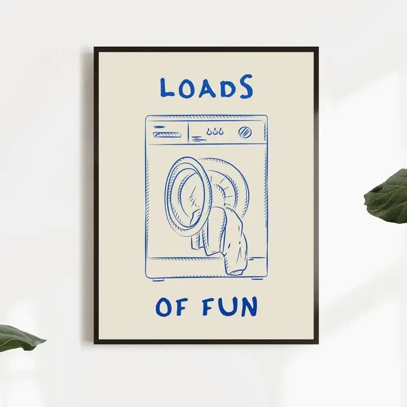 Loads of Fun Laundry Room Wall Art