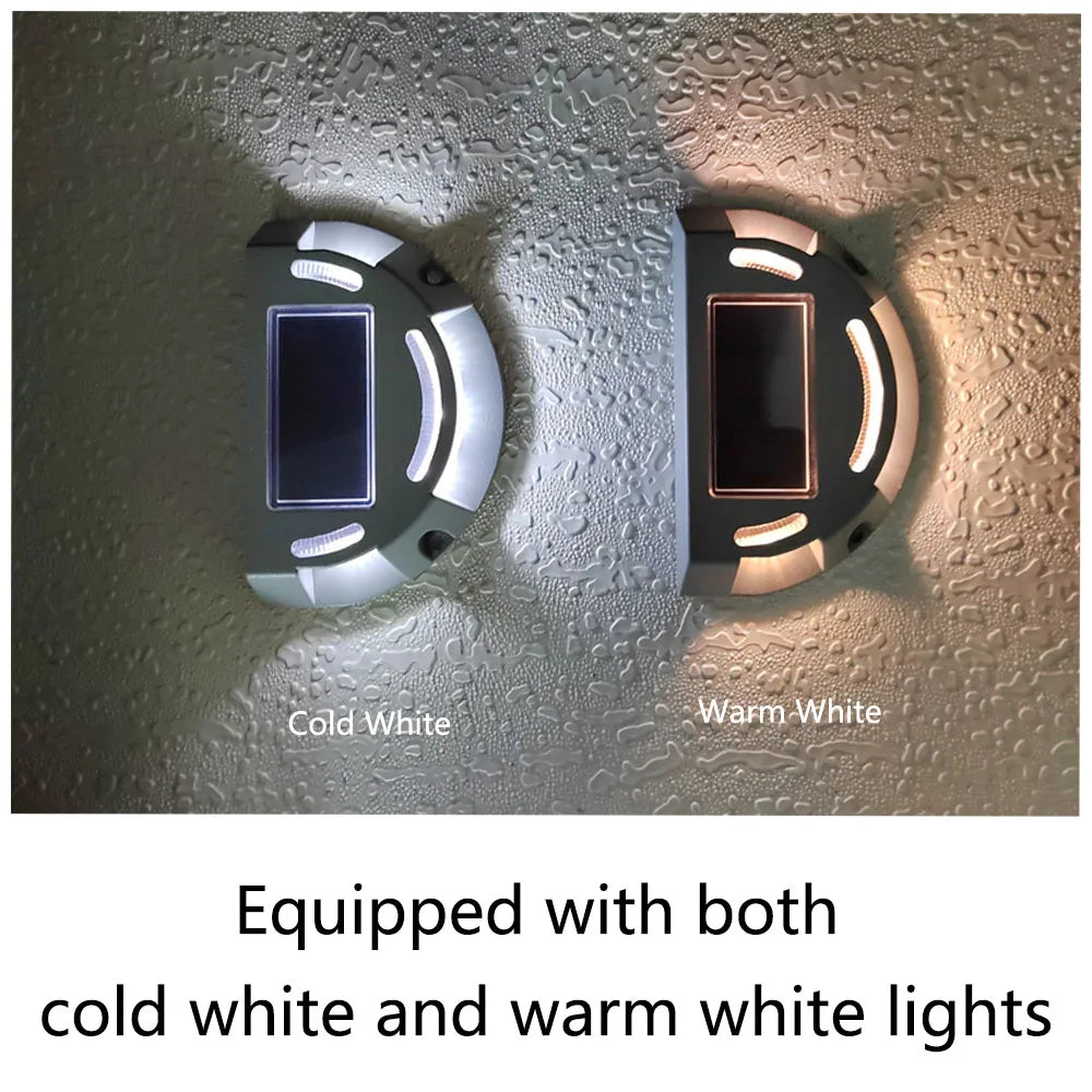 Lumivance Solar-Step Light 2-in-1 | Warm White & Cool White | Waterproof IP65 | For Outdoors, Steps, Pathways & Driveway