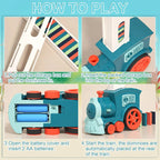 Kids Automatic Laying Domino Train