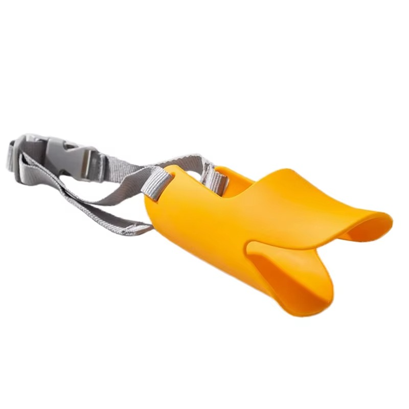 Adjustable Silicone Duckbill Dog Muzzle for Small and Large Dogs