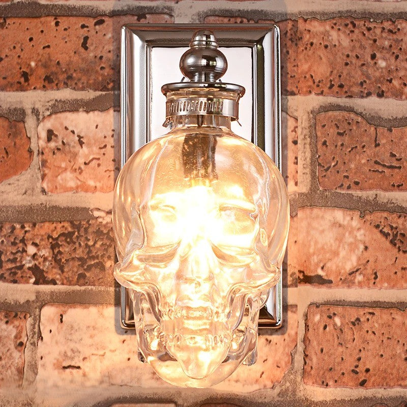 Gothic Skull Bottle Retro Wall Lamp