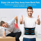 Breathable Lumbar Support Band with 360° Support and Memory Aluminum