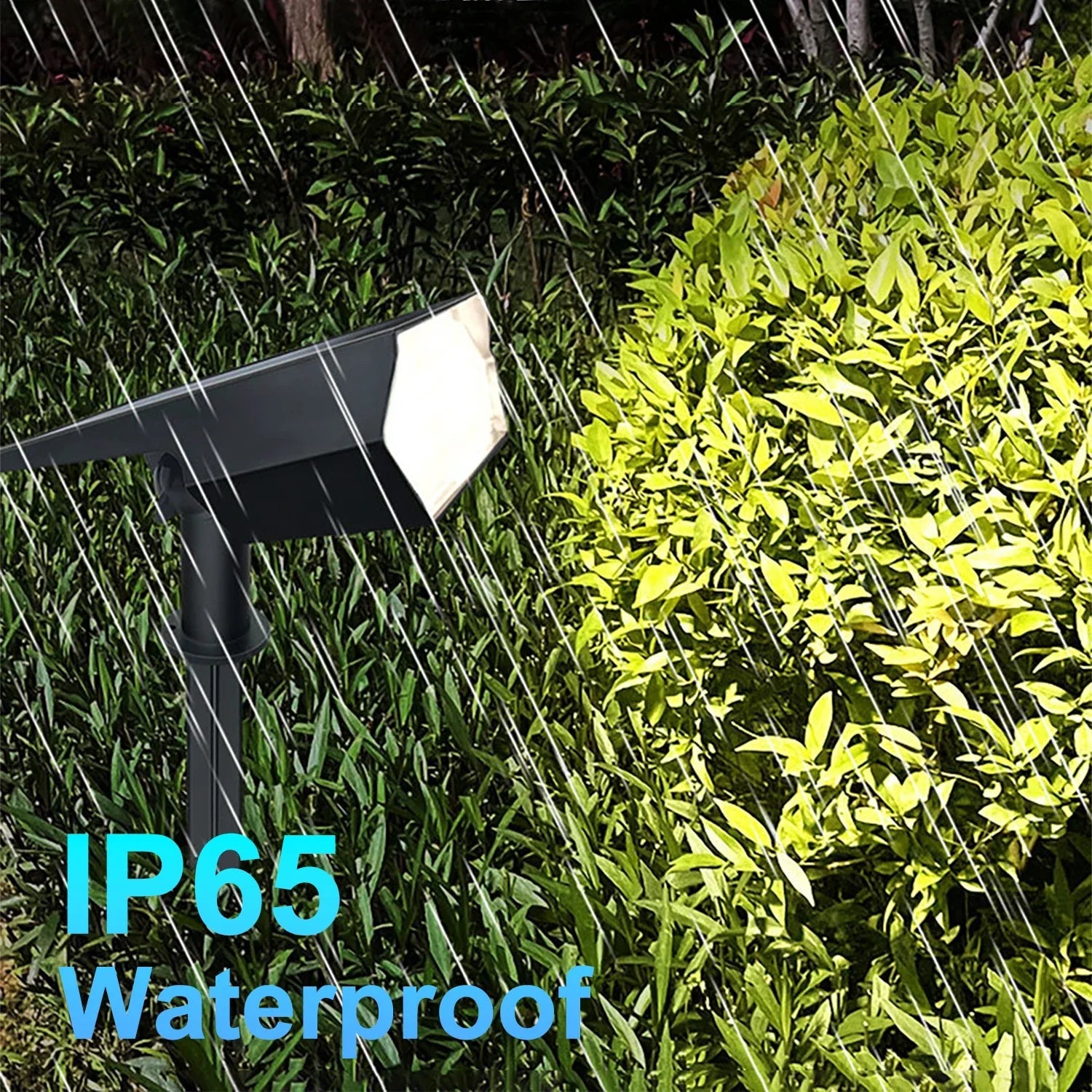 Solar-Spotlight LumiYard 92LED | 2-colored garden lighting (Warm-/Cool white) | IP65 waterproof & automatic dusk sensor