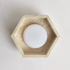 Wabi Sabi Travertine LED Ceiling Lamp