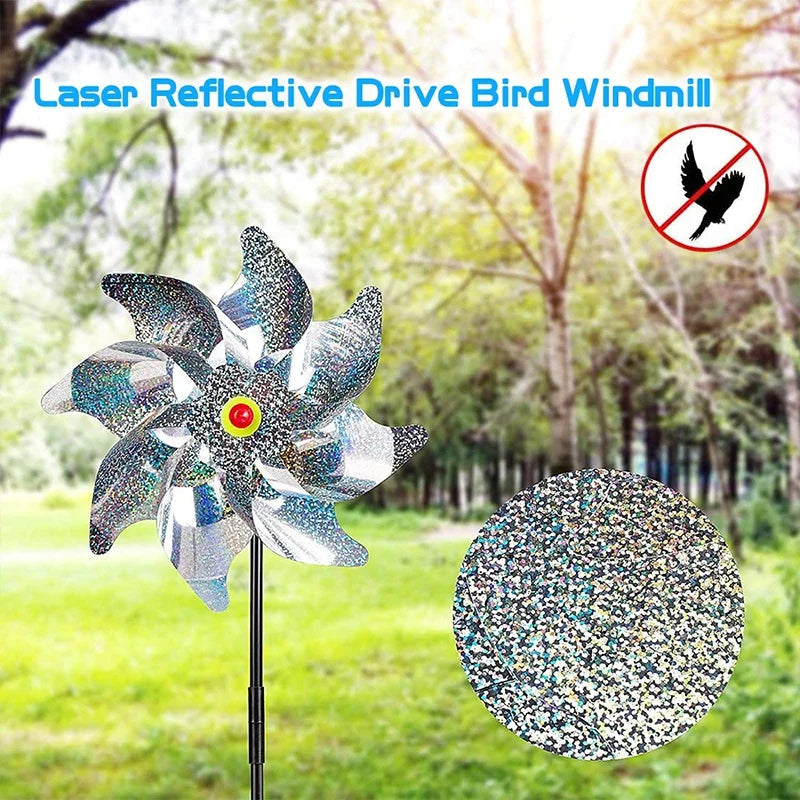 ReflectoSpin Wind Turbine | Anti-Bird Design | Reflective & Weatherproof | Silver Look