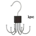 ClutterFree Hook Organizer | Rotatable & Space-Saving | 6-Hook Design
