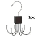 ClutterFree Hook Organizer | Rotatable & Space-Saving | 6-Hook Design