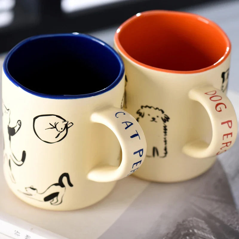 Are you a cat or a dog person coffee mug