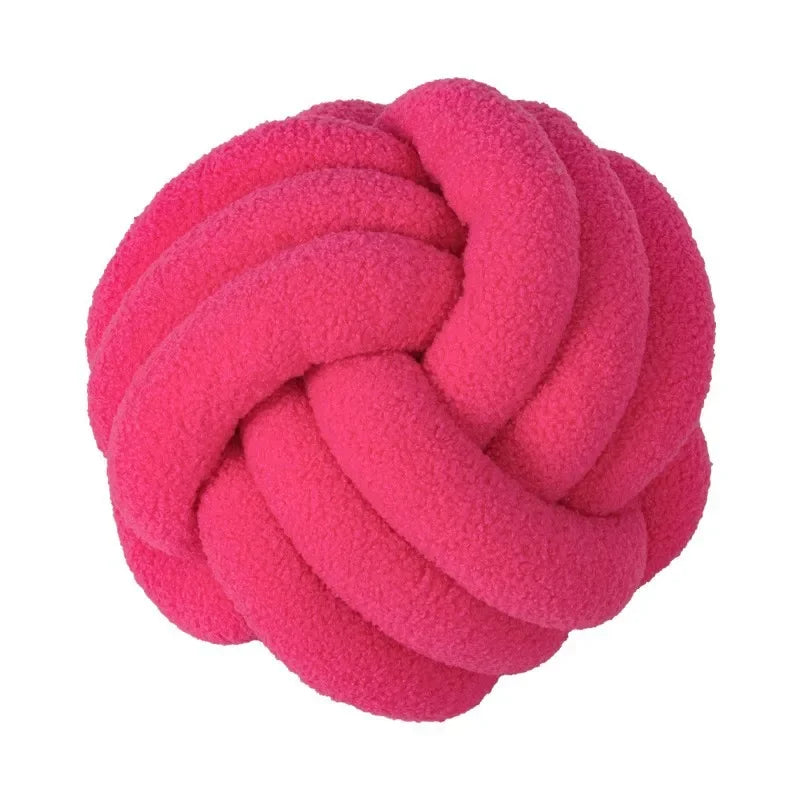 Boucle Rope Knot Ball Cushion