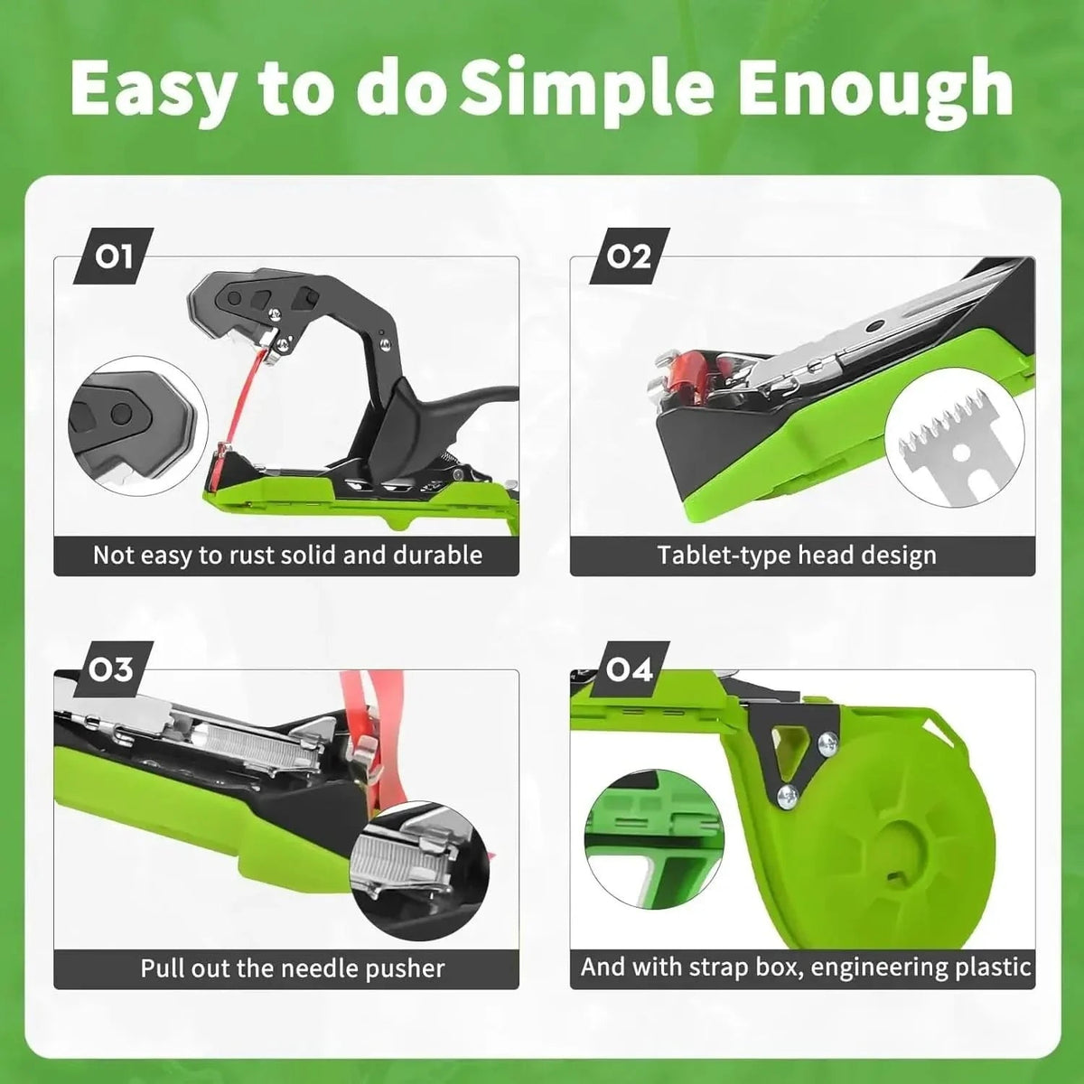 Efficient tying device for plants