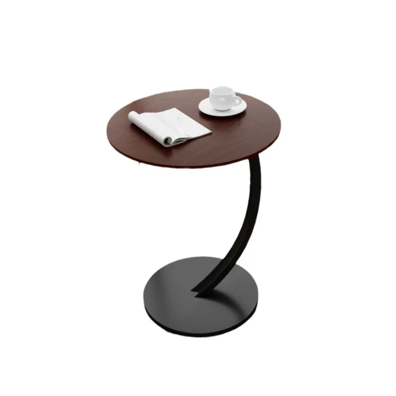 Reinforced Round Side Table for Living Room and Bedroom