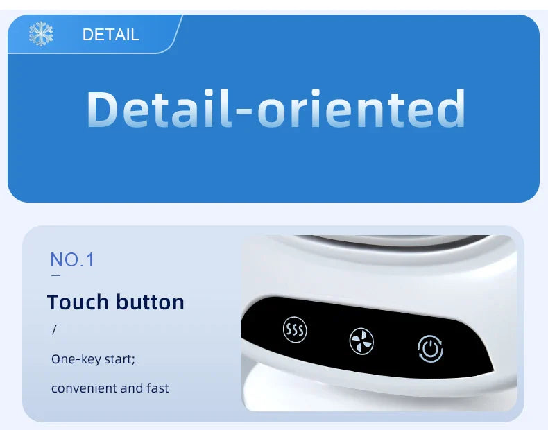 CoolAir Breeze | 3-in-1 Fan & Humidifier | Compact and USB-powered | 7 Color Mood Light