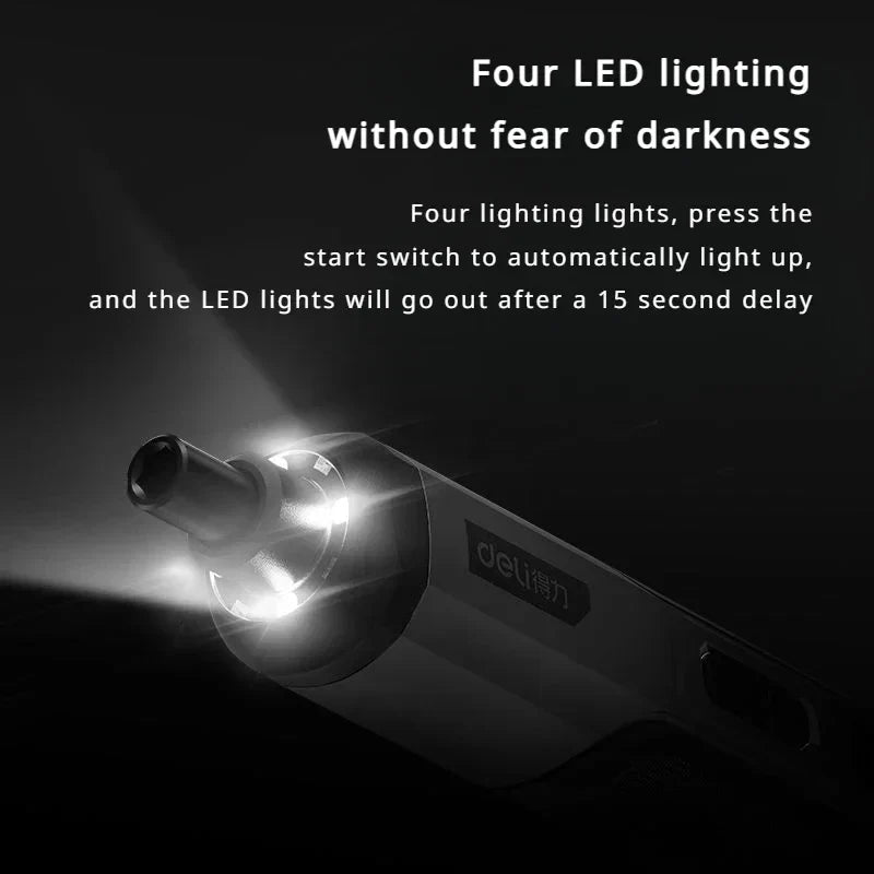 Mini Electric Screwdriver Set with Type-C Charging, 850 mAh Battery and 220 rpm